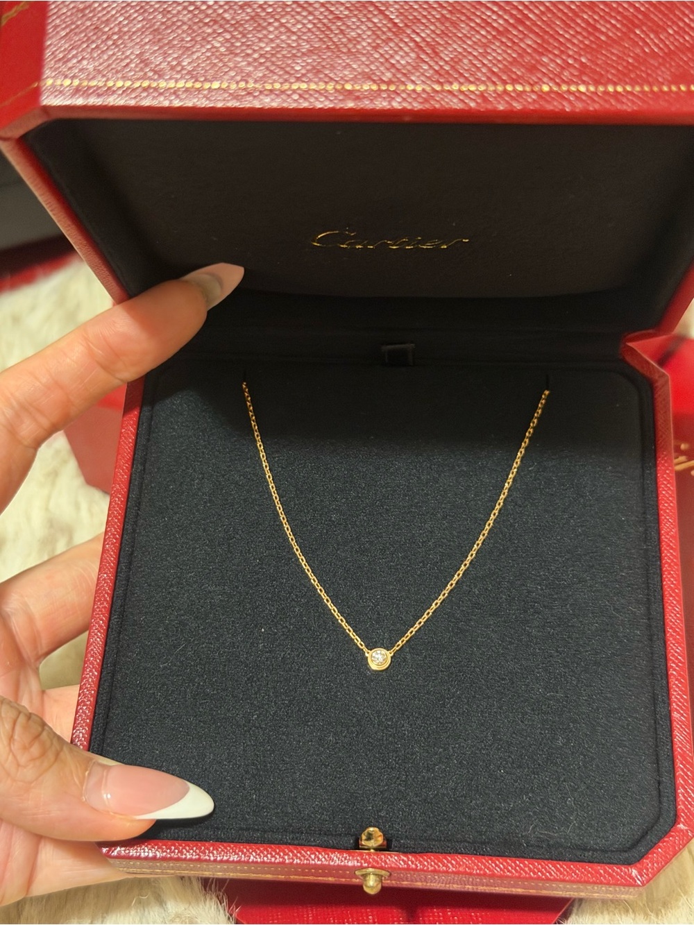 CARTIER D'AMOUR PENDANT, DIAMOND, SMALL MODEL - Picture 2 of 6